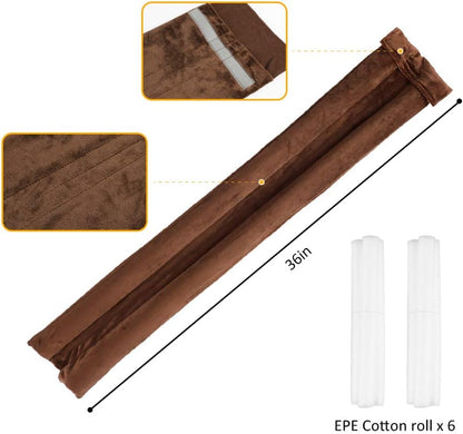 36 Inch Under Door Stopper, Door Noise Blocker | Double Sided Door Stopper, Machine-Washable