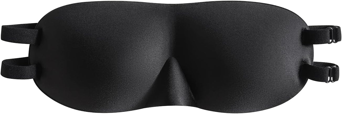 ALASKA BEAR Sleep Mask 2 Straps, Mulberry Silk, Twin Thin Elastic Bands Stay Put All Night, Smooth Eye Mask Two Adjustable Head Strings and Nose Baffle