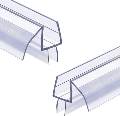 2-Pack 5/16" x 39" Shower Door Bottom Seal Strip, Shower Door Sweep | Frameless Glass Door Seal Strip, Stop Shower Leaks for 5/16" (8mm) Thick Glass
