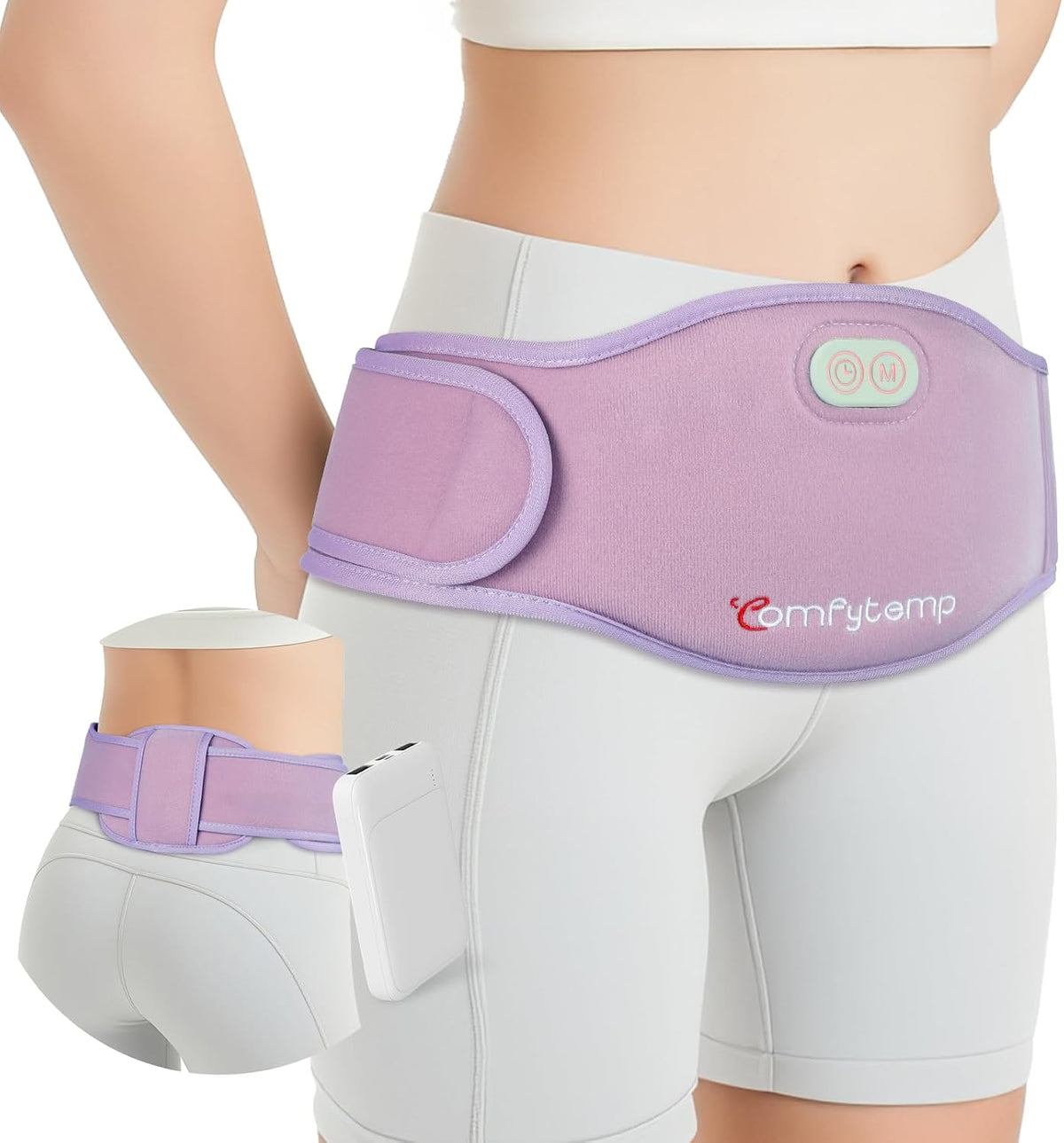 Comfytemp Portable Belly and Back Heating Pad for Period Menstrual Cordless