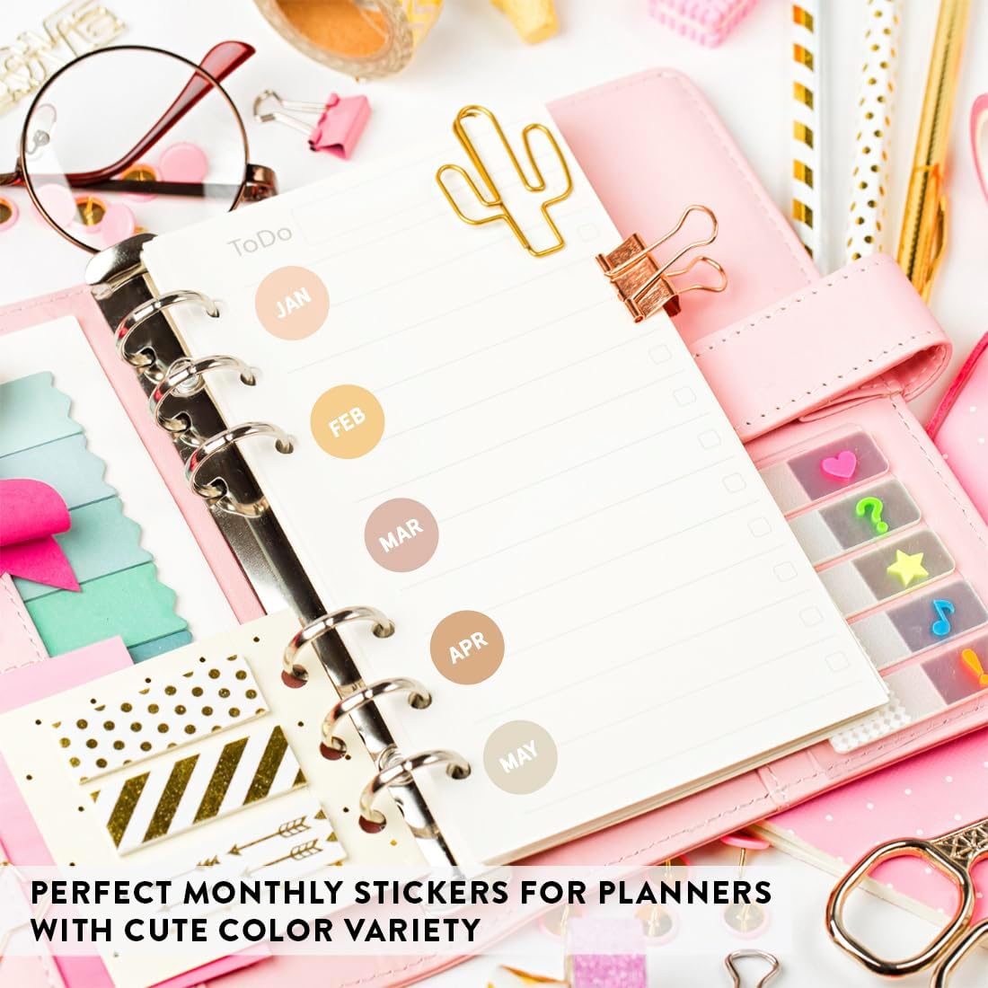 Andaz Press Colorful 7 Days of Week Stickers, Day Week Calendar Stickers for Adults Planner Day Dots Food Labels for Food Containers Date Calendar Planner Stickers Week Day Sticker Labels, 480-Pack