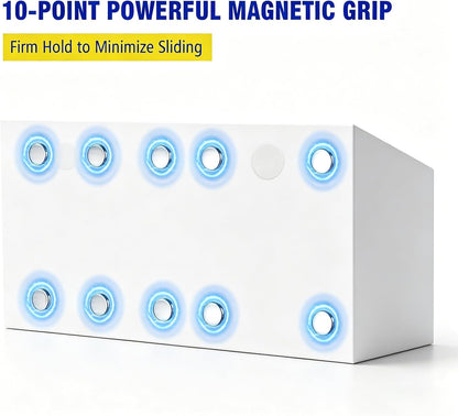 Magnetic Marker Holder for Whiteboard, Fridge, Teacher Must Have | Acrylic Magnet Dry Erase Pen Holder for Refrigeator, Anti-slip Pencil Holder for Classroom, Locker Organizer Accessories