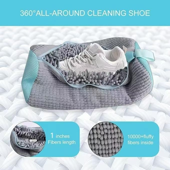 2Pcs Shoe Washing Machine Bag Laundry Shoe Bags for Washing Machine, Shoe Washing Bag Shoe Laundry Bag for Washer and Dryer Reusable Shoe Washing Bags (Grey)
