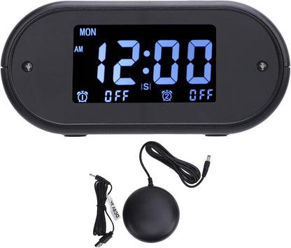 ZJchao Large Alarm Clock Bed Shaker Dual Vibrating Alarm Clock Heavy Sleepers