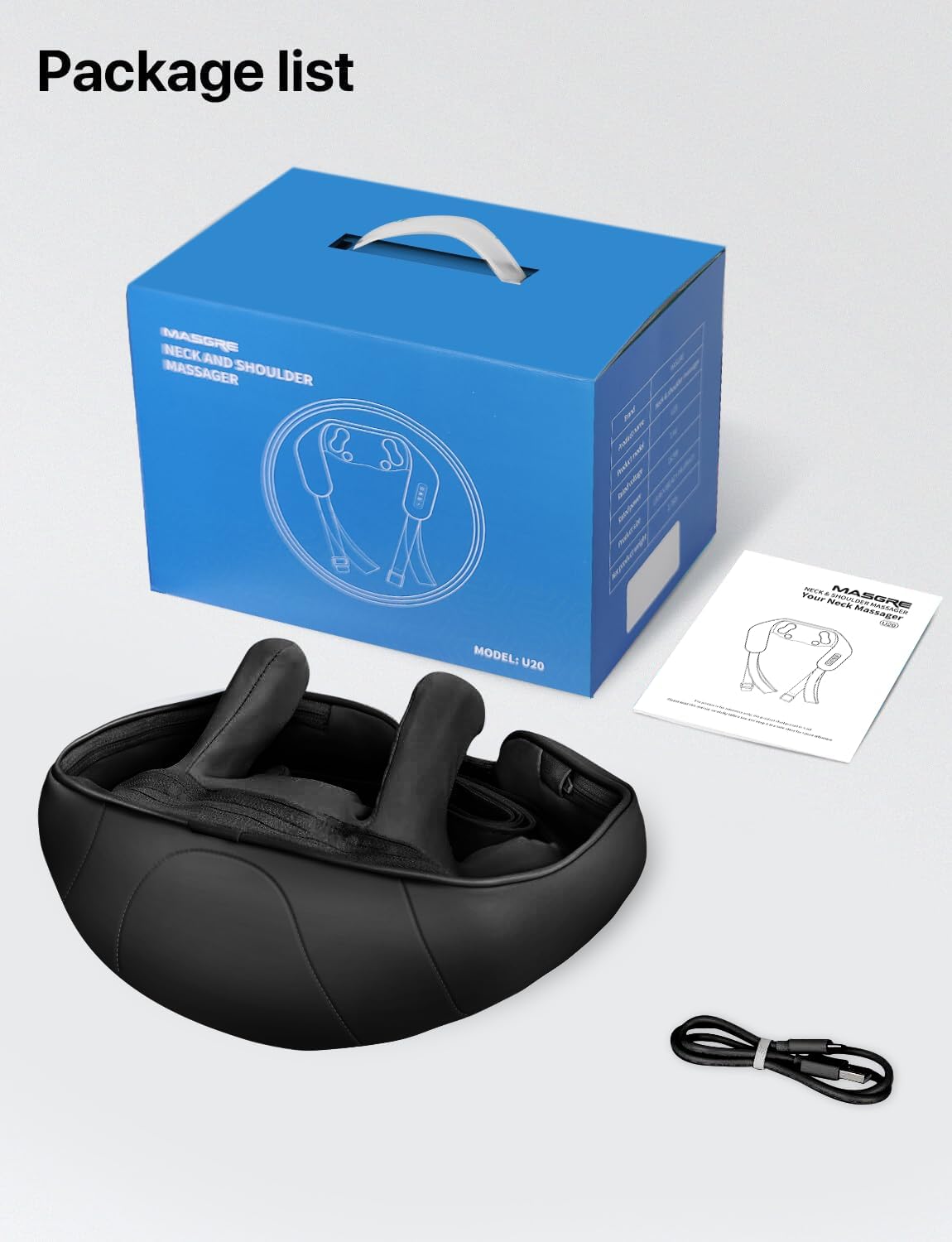 Shiatsu Back and Neck Massager, Cordless Shoulder Massager with Heat, Electric Deep Tissue 3D Kneading Massage Pillow for Shoulder, Leg, Body Muscle Pain Relief, Gifts for Men Women