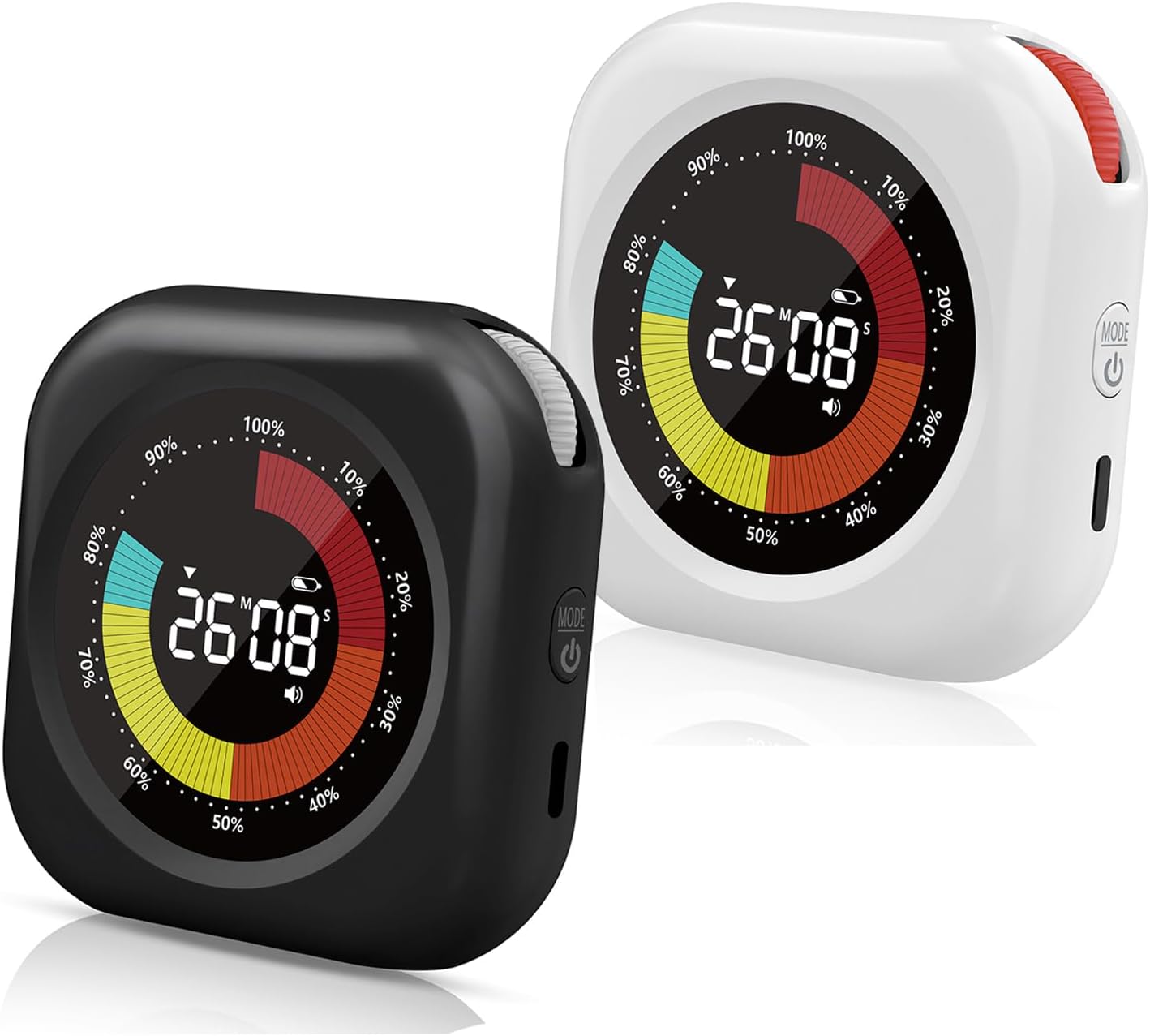 PERSUPER Visual Timer for Kids, Rechargeable 10-Hour Countdown/Up Timer | with 3 Volume Levels, 3 Brightness Display, and Magnetic, Homeschool Study Tool, Large Digital Timers for Classroom, Kitchen