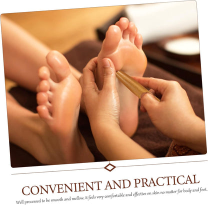 VICASKY 2Pcs Wooden Massage Sticks for Foot and Hand Acupressure Premium Wood Smooth Rounded Surface for Relaxation and Easy to Hold Indoor Outdoor Use