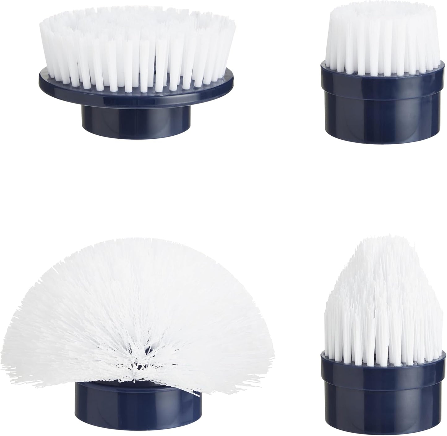 Casabella Power Spin Scrubber, Extendable to 47.5” – Cordless Electric Cleaner for Shower, Kitchen, Bathroom, Tile, Tub, Car, Deck - Rechargeable Spin Brush with Adjustable Brush Head & 4 Attachments