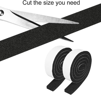 2 Rolls Foam Seal Tape for Door Window Insulation, Soundproof and Shockproof Foam Adhensive Strip, 3/8" Wx3/16 T Single Sided Foam Tape, Cold Air and Draft Closed Cell Seal Strip,Total 32FT