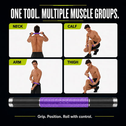 Muscle Roller Massage Stick for Legs Massager Roller-Calf Roller Deep Tissue Release Muscle Soreness, Trigger Points for Legs, Neck, Calves, Thighs, Shins, Back