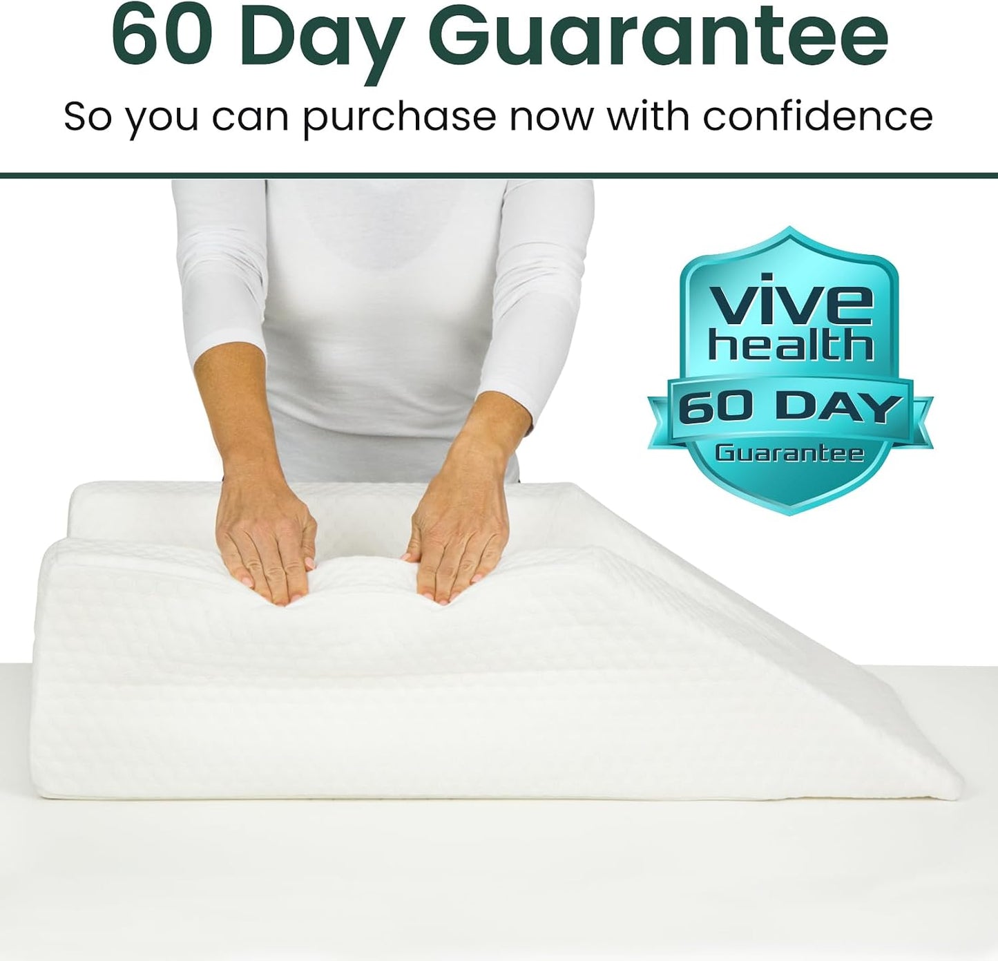 Xtra-Comfort Leg Elevation Pillow- Leg Wedge for Knee, Swelling, Elevation, After Surgery Must Haves - Post Surgery, Knee Pain Relief - Breathable for Knee, Ankle and Foot - Improve Blood Circulation | After Surgery Must Haves - Post Surgery, Knee Pain