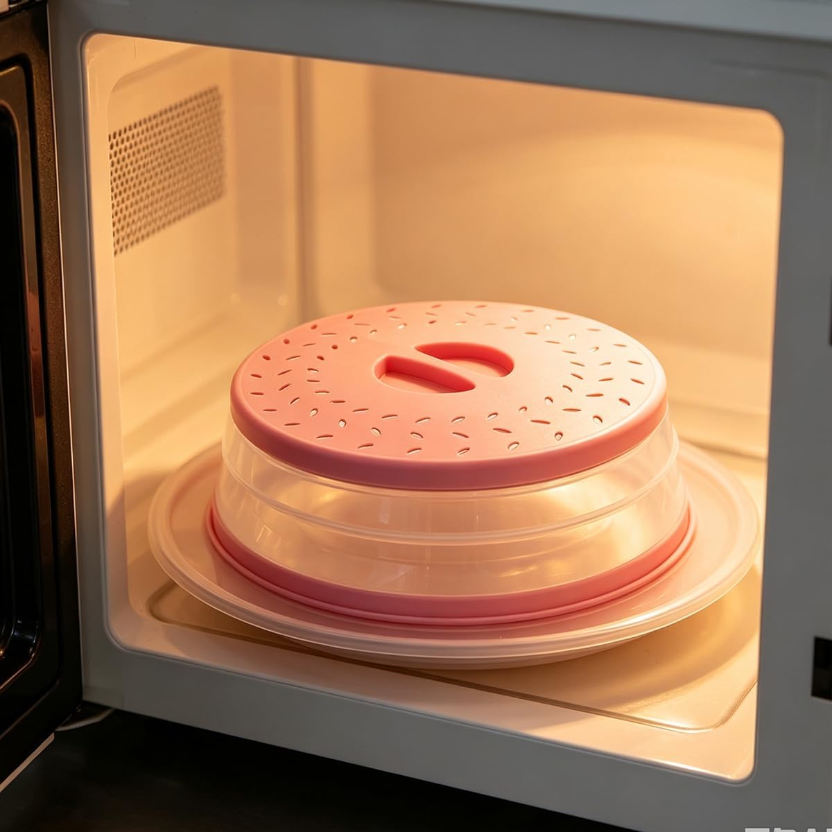 12.3 IN Collapsible Microwave Splatter Cover(Dark blue) - Colors B