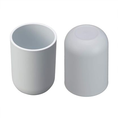 Toothbrush Cup, Bathroom Cup, Toothbrush Holder, Bathroom Tumbler, Plastic, 350ml (White)