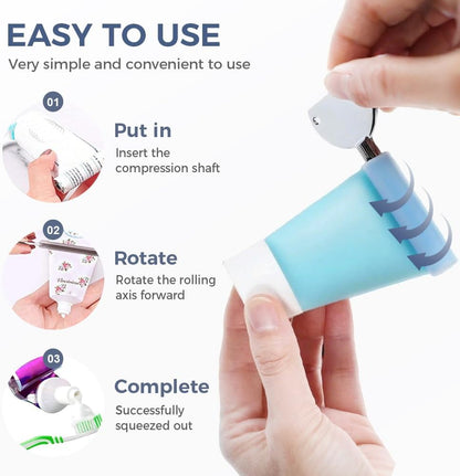 Runsgo Toothpaste Squeezer, Metal Tube Squeezer Key Stainless Steel Toothpaste Roller Tube Wringer for Paint, Cream, Cosmetic and Hair Dye (6 PCS)