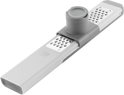 ZWILLING Z-Cut Multifunctional Grater, Mandoline, Faster Grating Technology, Zester, Rasp Grater, Slicer, Finger Guard, Grey