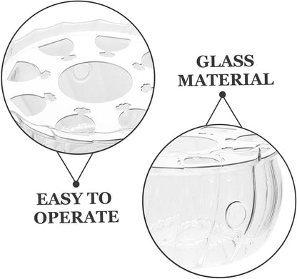 Glass Teapot Warmer Tealight Holder Elegant Candle Heat Base for Teapot Versatile Glass Tea Accessories Keeps Tea Warm for Extended Periods