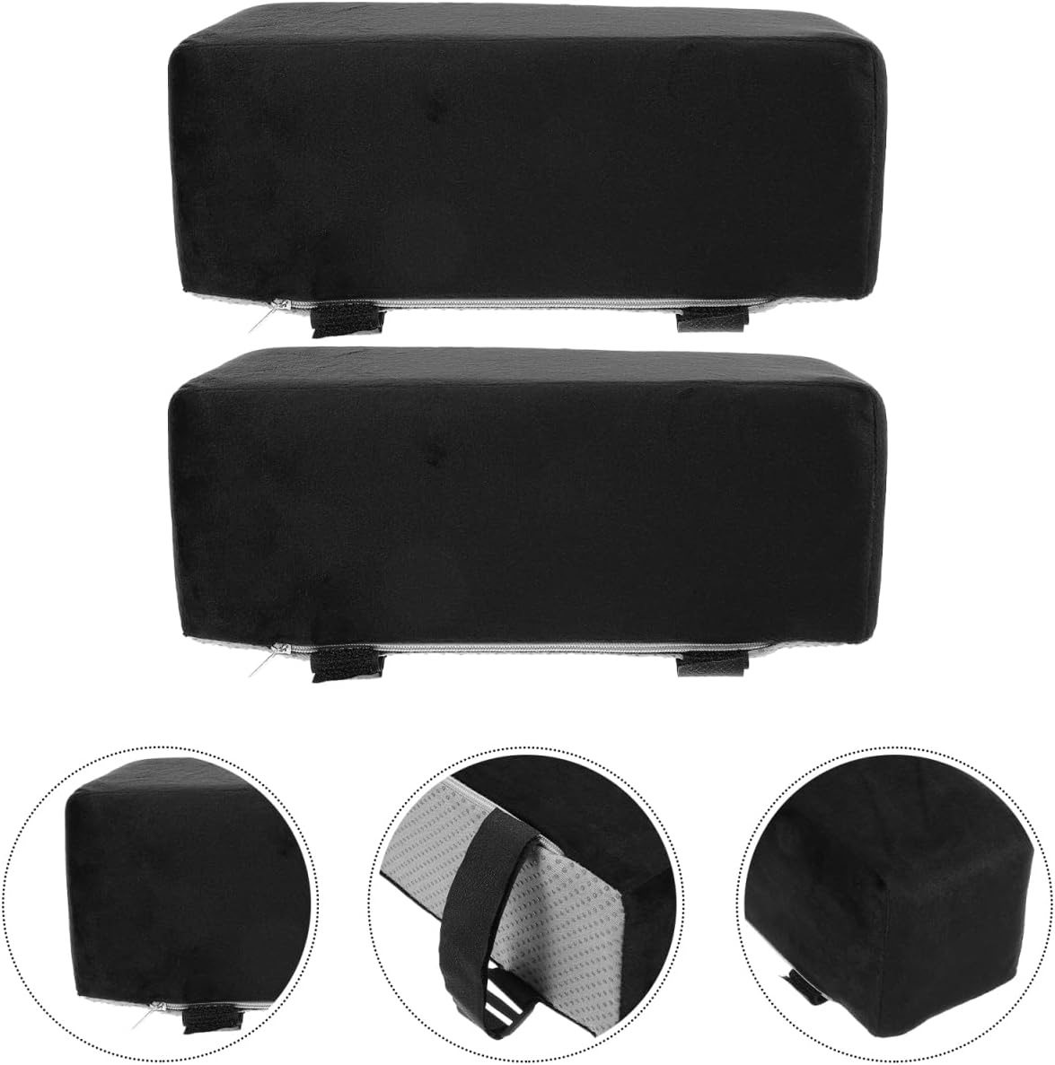 Sewroro Office Chair Arm Rest Booster Enhanced Comfort Chair Armrest Elevator Pads Sturdy Gaming Seat Armrests Lateral Support for Wheelchair Office Chair Armrest Booster