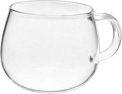 Glass Filtering Tea Maker Teapot with a Warmer and 6 Double-walled Tea Cups Set (Heating base, Standard)