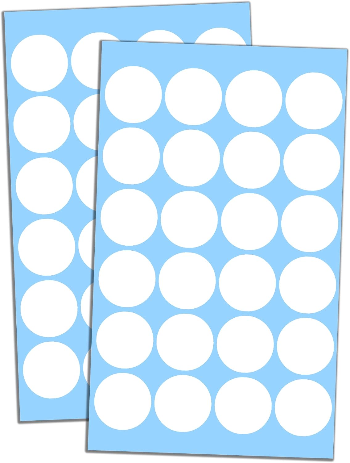 600 Pack, 1" Round Colored Dot Stickers Labels - 6 Colors