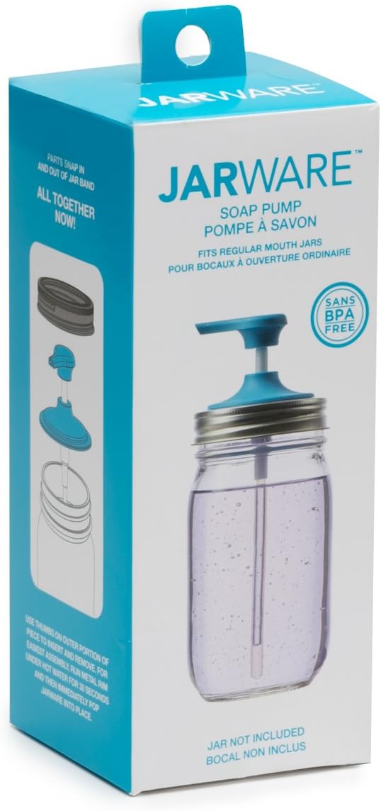 Jarware Herb Saver Lid for Wide Mouth Mason Jars, Green