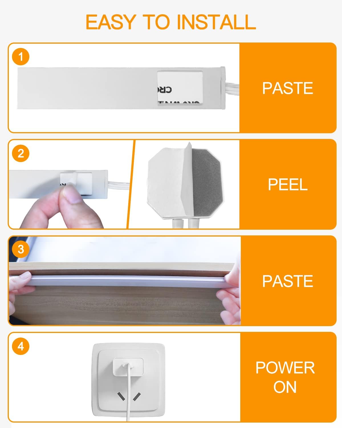 Daymeet Motion Sensor Dimmable 12 Inch Ultra Thin Under Cabinet Lighting, Under Cabinet Lights Plug in, Super Bright LED Lights Bar Under Counter Lights Indoor for Kitchen, Shelf, Closet (3 Pack)