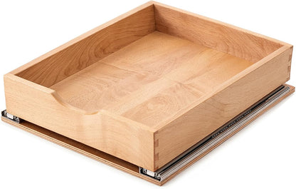Pull Out Cabinet Drawers - 9x2 Size Options (10-29'W,18-21'D), Pre-Assembled with Soft Close Slides, Solid Beechwood, Easy Installation(10'W x 18'D)