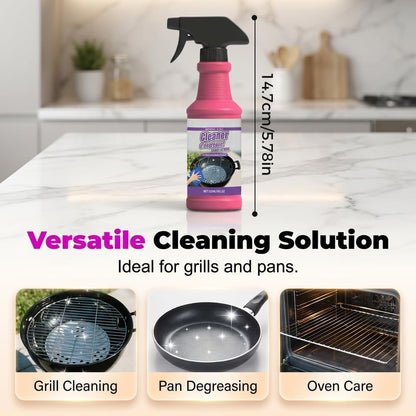 Heavy Duty Grill Degreaser, 2026 Upgrade Multi Purpose Fast Acting Heavy Duty Grill Cleaner Spray, Grease Remover Cleaning Spray for Kitchen, Oven, Outdoor Grill (1)