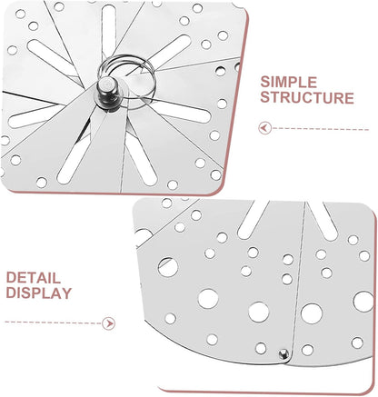 SHINEOFI Adjustable Stainless Steel Overflow Stopper Lid Multifunctional Anti-spill Cover for Pots and Pans, Expandable Kitchen Spill Prevention Accessory