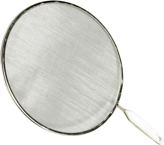 Rocky Mountain Goods 10” Splatter Screen for Frying Pan - Stainless Steel Dishwasher Safe Mesh Screen with Handle - Keep Grease from Exiting Pan while Cooking