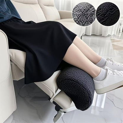 Memory Foam Leg Pillow for Recliner & Bed - Bolster Pillow for Lumbar Support, Knee & Foot Rest, Half Roll Design, Multipurpose Leg Elevation Cushion for Sofa, Chair, Back Sleeping (Grey)
