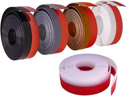 TORRAMI Silicone Weather Stripping 1 inch Width 20 Feet Length, Seal for Door Under Bottom, Gap, Side, Glass Shower Door, Sliding Door,Windows, Grey