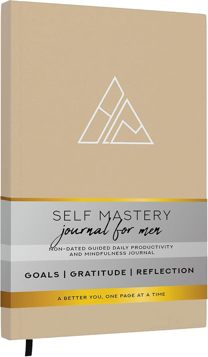 Self-Mastery Journal for Men with Prompts - 13 Week Guided Gratitude Journal - 5 Minute Journal - Reflection Manifestation Journals for Mindfulness - Self Care Journal - Goal Journal for Women & Men