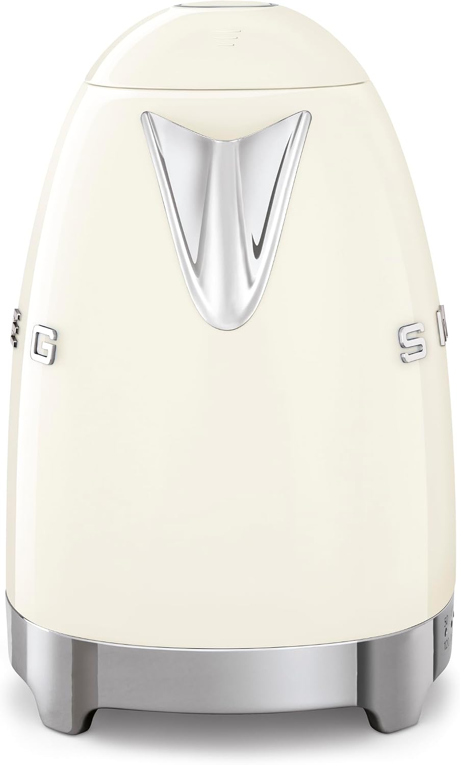 SMEG Variable Temperature Electric Kettle 1.7L (7 Cup), Stainless Steel Tea & Coffee Kettle, Fast Boil, Adjustable Temp 122°F–212°F, Keep Warm, Auto Shut-Off, 360° Base, Retro Style-Cream
