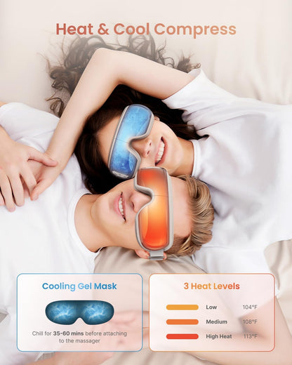 RENPHO Eyeris 3 Eye Massager with Heat and Cooling, Massaging Eye Mask