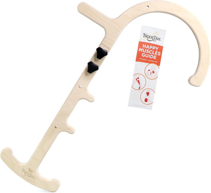 Tiger Tail ReGreen Tiger Cane Massage Hook - 24.5" Handheld Muscle Release Tool for Back, Neck, Shoulder, Leg & Feet - Self Massager Rod, Deep Body Tissue and Trigger Point Massage