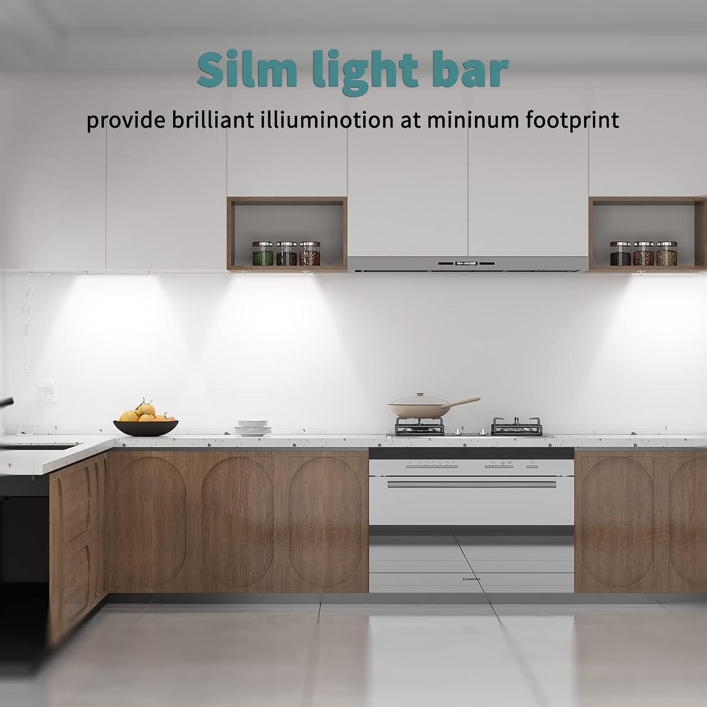 Motion Sensor Cabinet Lighting, 4500K Daylight, 3 Pack 12 inch Linkable