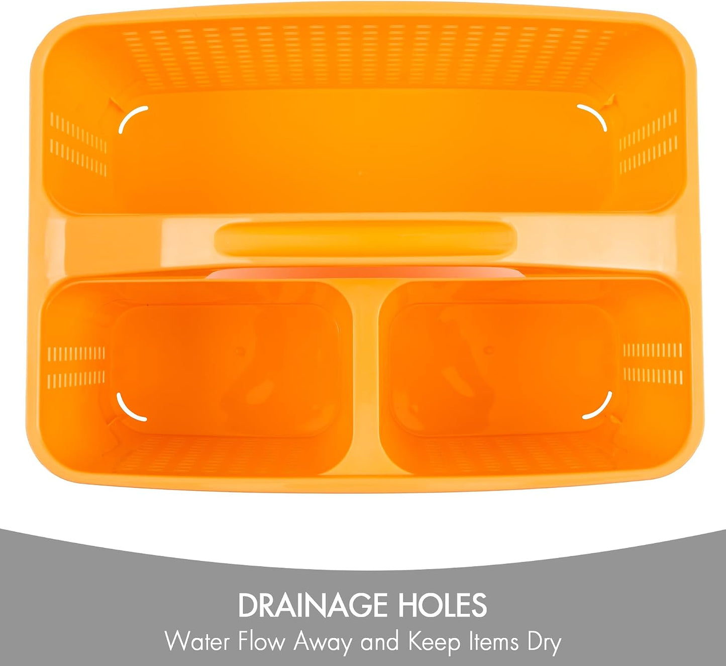 Tiawudi Portable Shower Caddy, Caddy Organizer with Handle, Plastic Shower Basket Hold Soap, Shampoo, Hair Supplies and Beauty Products, Cleaning Supplies Organizer for Home, Dorm, Shelf and Cabinet
