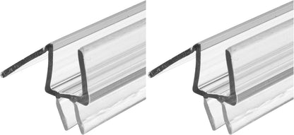 Prime-Line M 6258 Frameless Shower Door Bottom Seal for 3/8 In. Thick Glass Doors – Stop Shower Leaks and Create a Water Barrier, 36 In., Clear Vinyl (Single Pack)