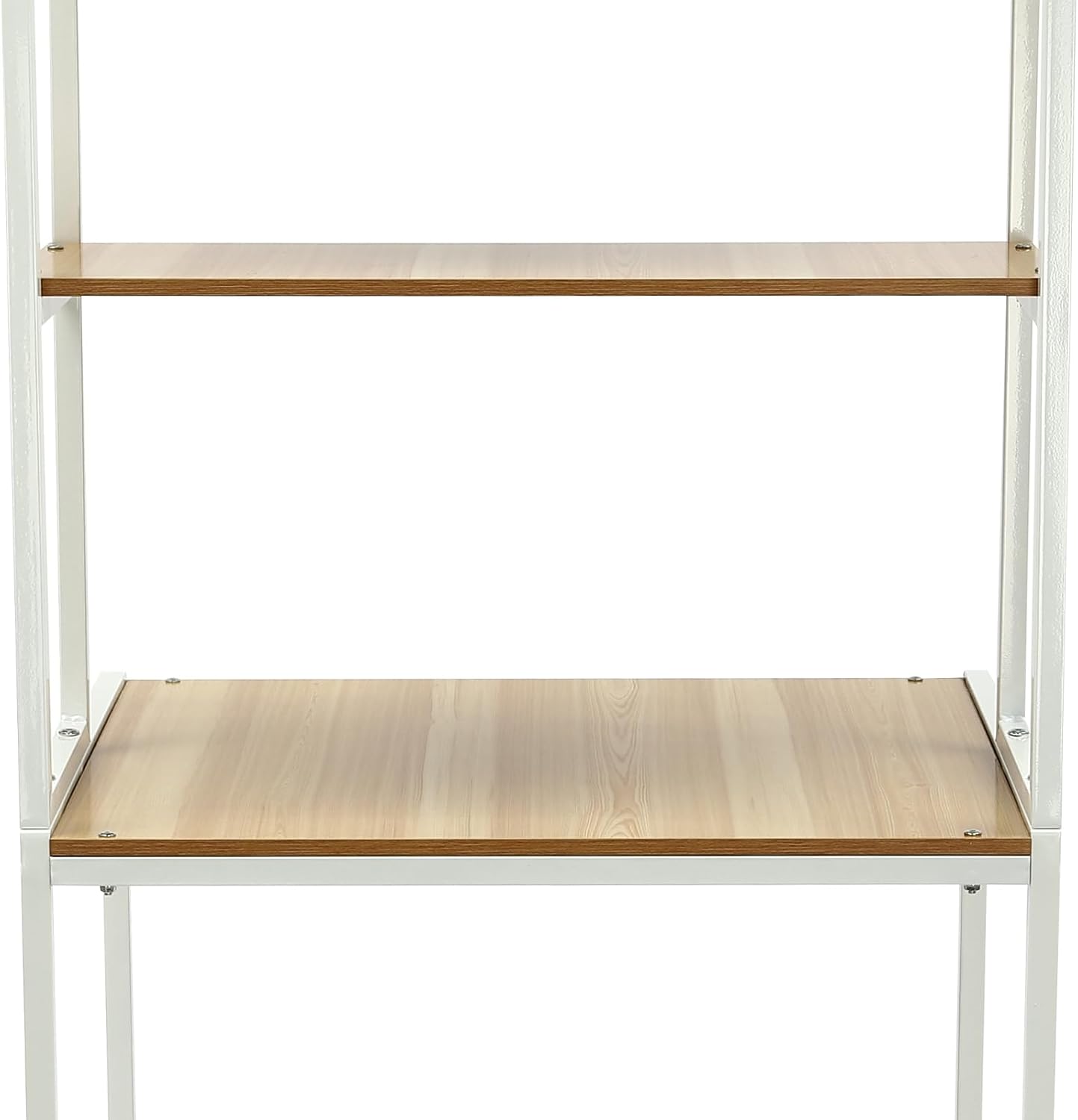 Over Washer and Dryer Storage Shelf Portable Organizer Rack Space Saver Standing Rack with Adjustable Feet for Bathroom Laundry Room (Black+Oak)