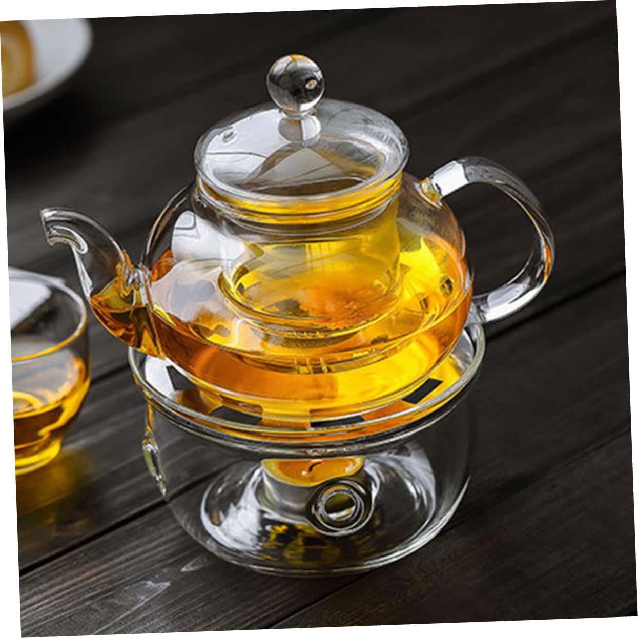 1pc Practical Glass Base for Tea Pot Insulated Heating Kettle Tea Insulation Stove Warmer Teapot