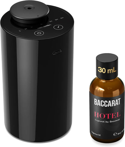 Airversa ADX Waterless Essential Oil Diffuser Starter Kit, Black