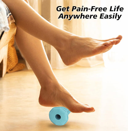 Foot Massager Roller Set for Plantar Fasciitis, Arch and Heel Pain Relief | Includes Foot Roller, lacrosse and spiky massage balls for deep tissue trigger point muscle therapy and neuropathy relief