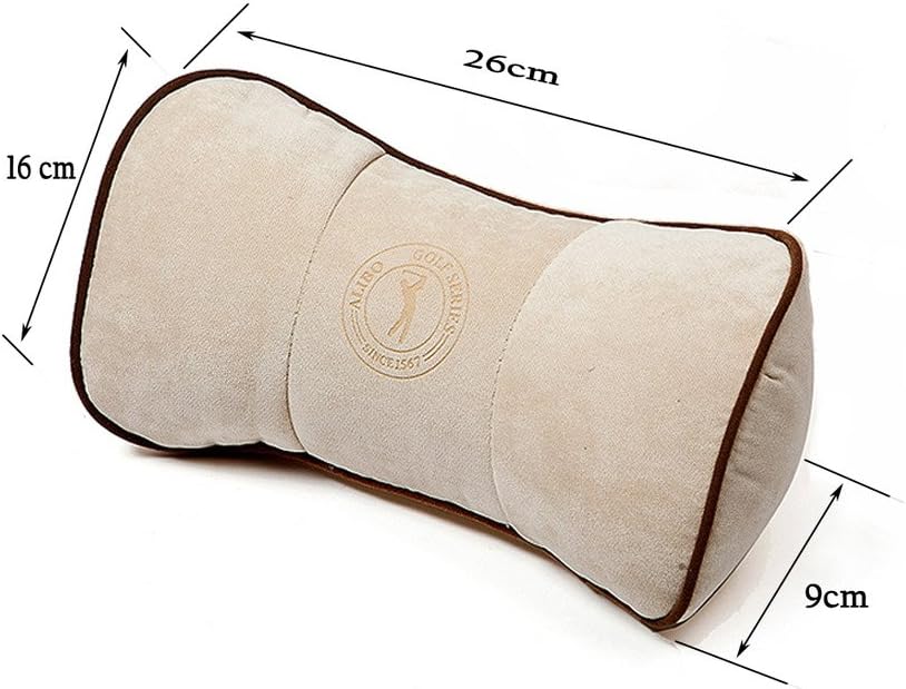 ALIBO Airplanes Travel Pillow Firm Chairs Cushion Auto Car Curve Neck Headrest Recliners Back Supports with Adjustable Elastic Strap 1 Piece