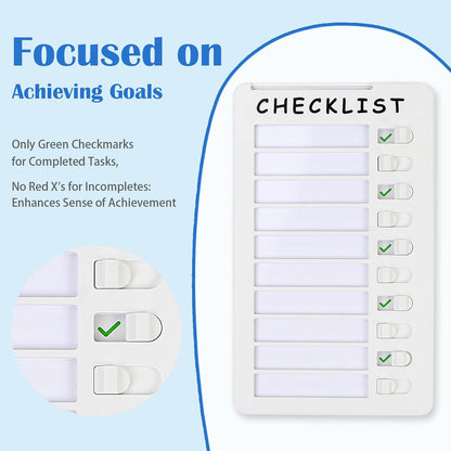 Dry Erase Chore Chart for Kids, Standable Whiteboard Checklist Board | Standable, Resuable, Portable, Routine Chart with a Pen