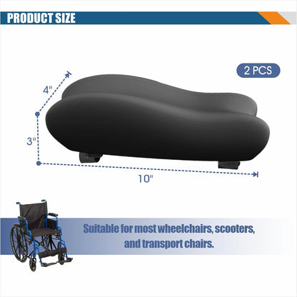 EDWERD Elderly Wheelchair Armrest Pad - Mobility Scooter Elbow Pillow Tray Soft Cushion Memory Foam Arm Stabilizer Accessories, 1PCS