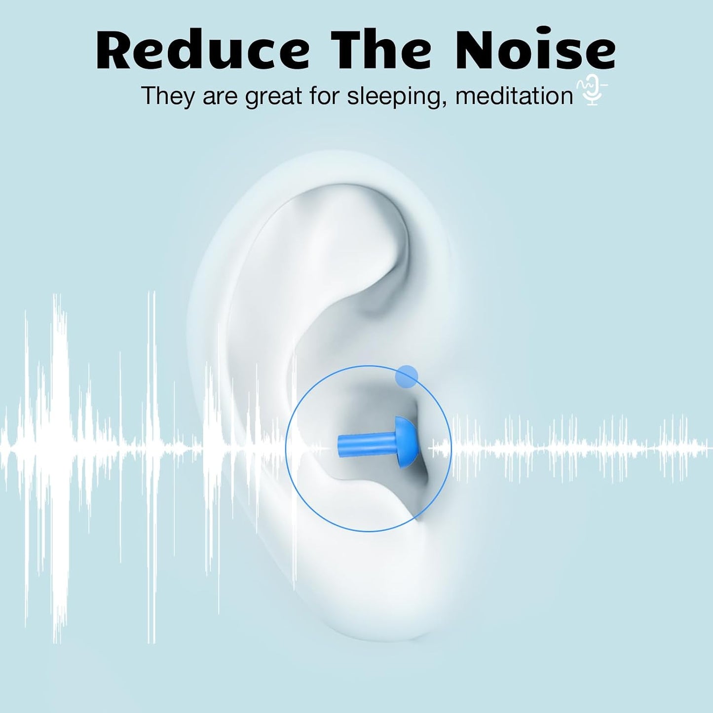 Tondiamo 150 Pairs Ear Plugs Bulk Individually Wrapped Silicone Ear Plugs with Carry Case Soft Reusable Noise Cancelling Earplugs for Sleeping Swimming Concerts Shooting Noise Reduction(Multicolor)