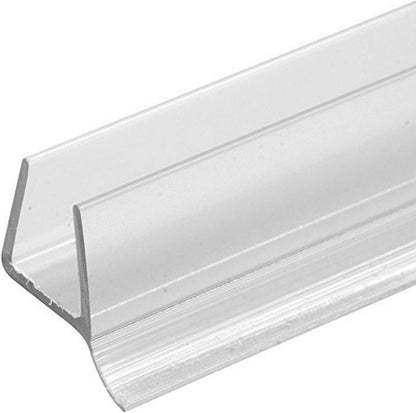 Prime-Line M 6262 Frameless Shower Door Bottom Seal for 1/4 in. Thick Glass Doors, Single Flap, 36 in., Clear Vinyl (Single Pack)