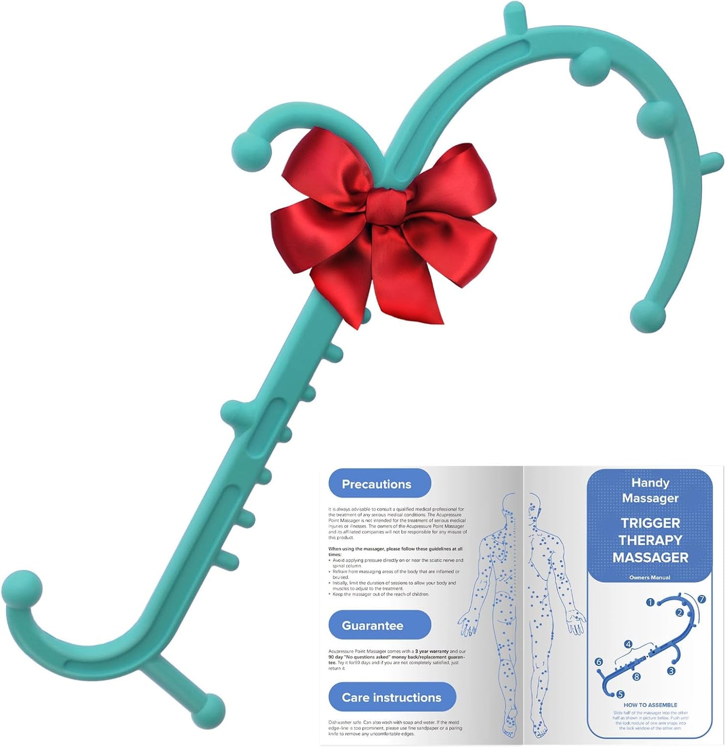 Ranarose Deep Tissue Back & Neck Massager for Body Muscle Pain Relief | Trigger Point Massage Tool for Full Body, Shoulders, Legs, Muscle Knot Remover, for Self-Massage, Pressure Point Massage Tool