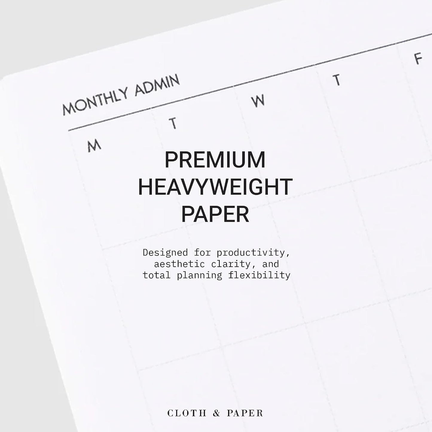 Cloth & Paper Travel Notebook | Daily Wellness Planner – Smoked Salt | Pocket Plus Wellness Planner 3.2" x 6" | Habit Tracker & Self Care Journal for Goals, Gratitude & Reflection – Soft Touch Cover