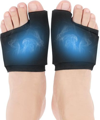 3D Forefoot Ice Pack with Dual-Layer Cooling Gel and Bunion Corrector | Flexible Fit, Enhances Forefoot Cooling, Hot & Cold Therapy, Ball of Foot, Gout Pain Relief, Bunion Hallux Valgus Corrector